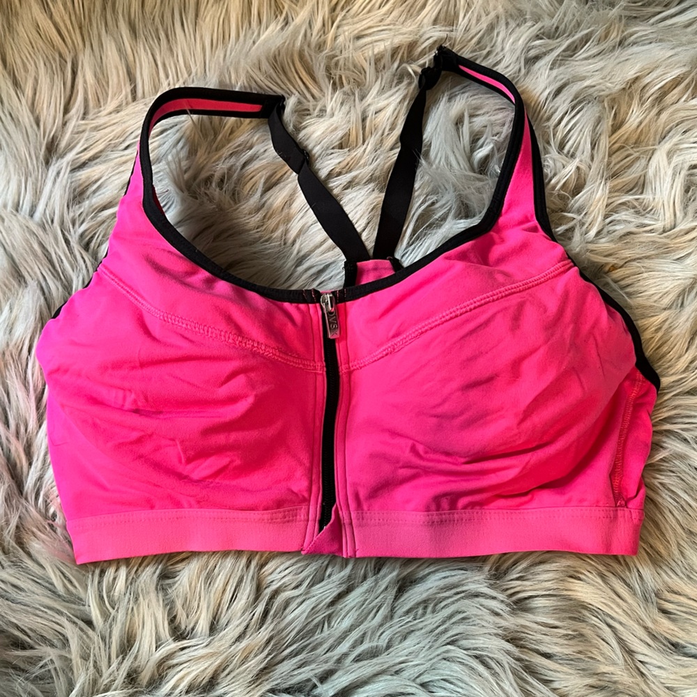 Pink Victoria’s Secret sports bra size 38C